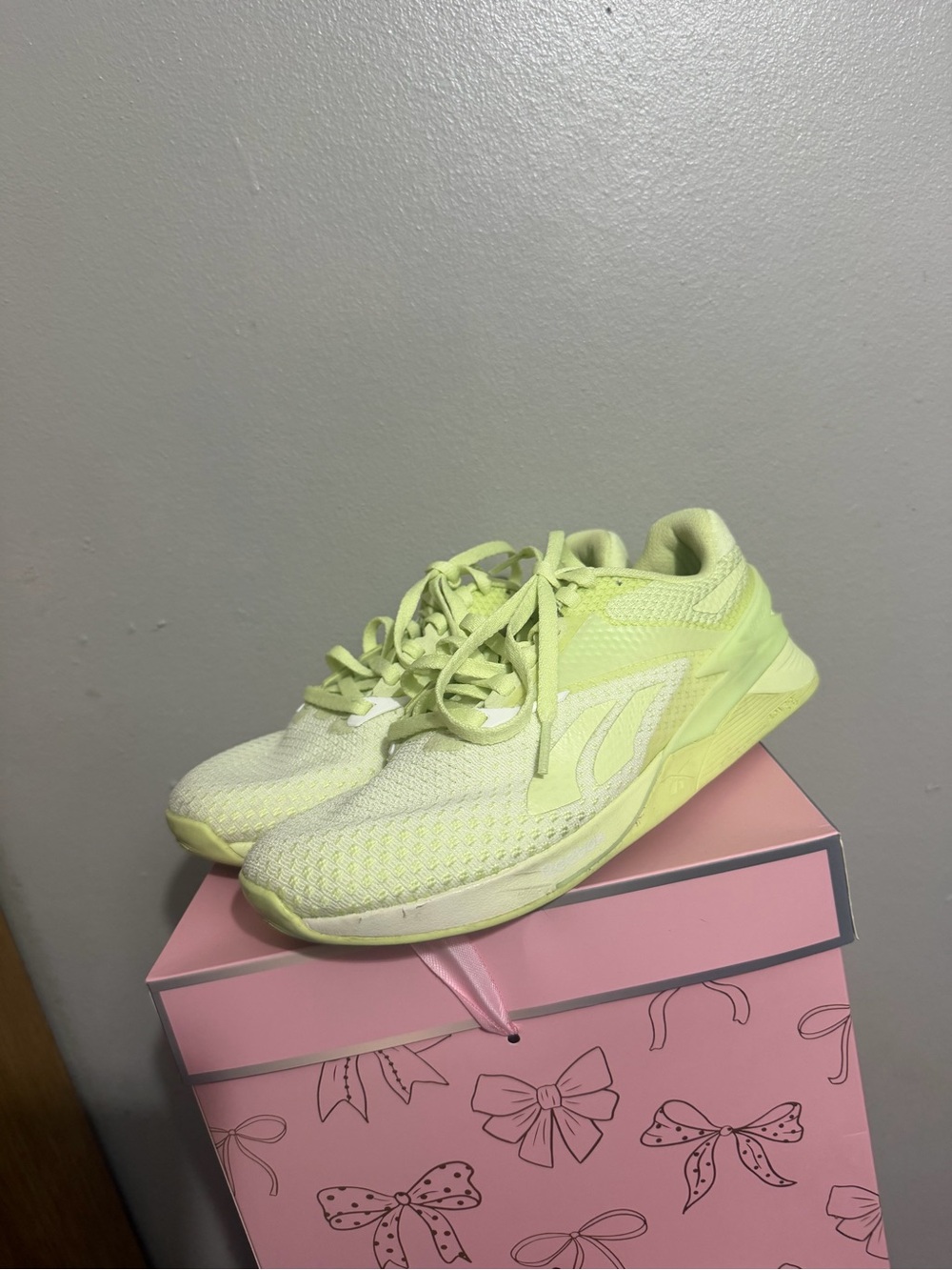 Reebok Neon Yellow Athletic Sneakers - Lightweight Comfort